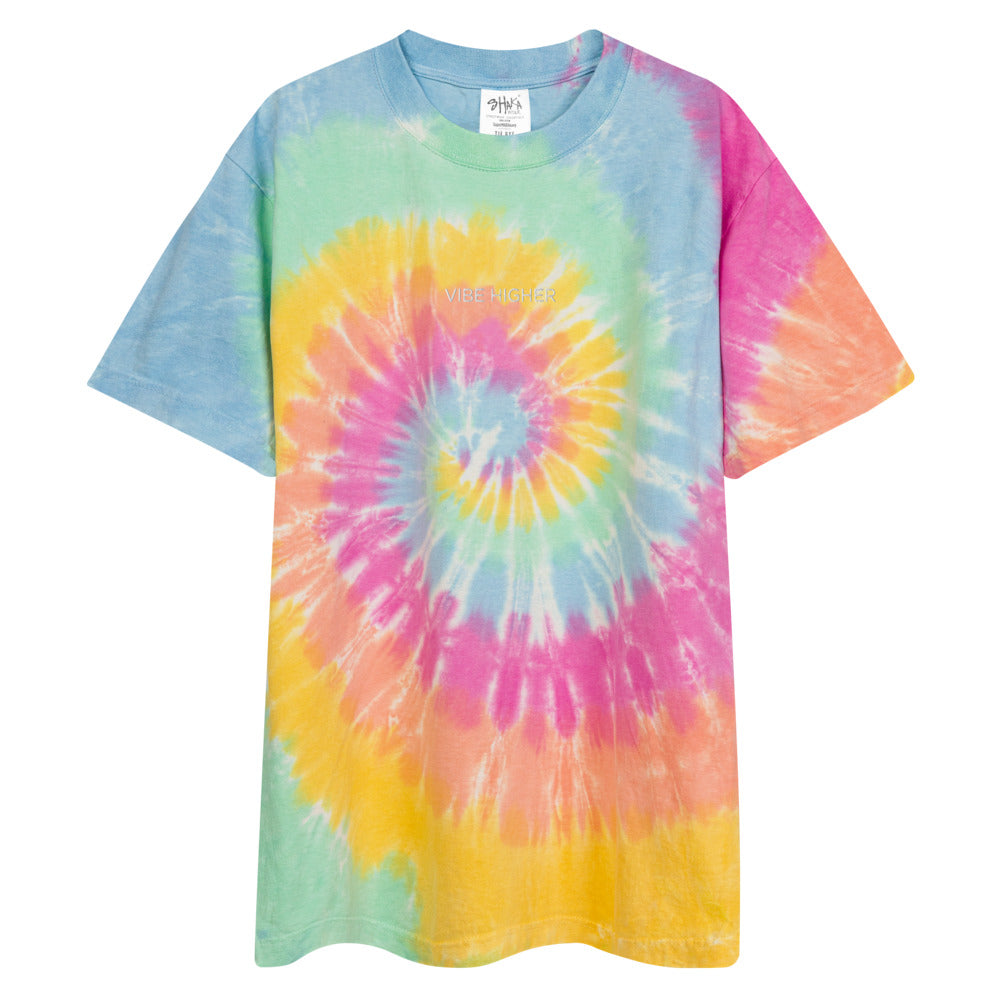 Vibe Higher Oversized tie-dye t-shirt